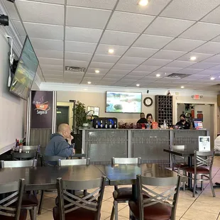 the interior of a restaurant