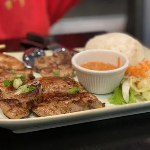 a plate of food