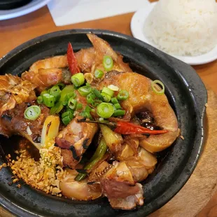 Ca Kho To/Carmelized Catfish with rice