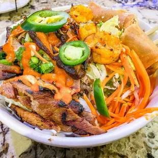 #39. Charbroiled Pork, Egg Roll And Shrimp Vermicelli