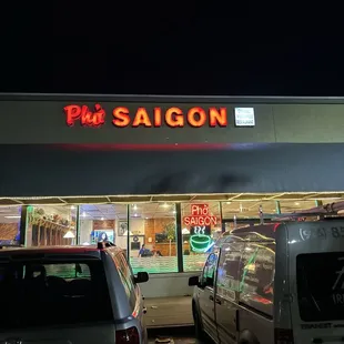 Front of establishment