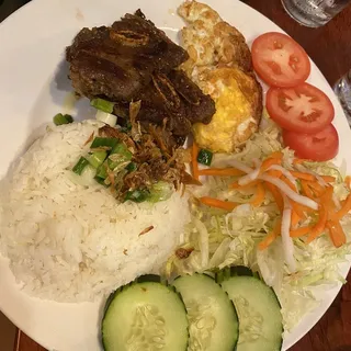 C7. Korean BBQ Ribs Rice Dish