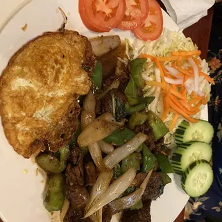 C9. Shaking Diced Beef Rice Dish