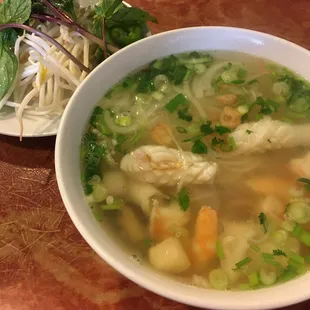 26. Seafood Noodle Soup with Shrimp, Squid, and Scallop