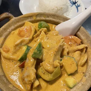 Spicy Chicken curry was delicious