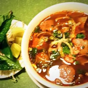 Spicy beef noodle pho