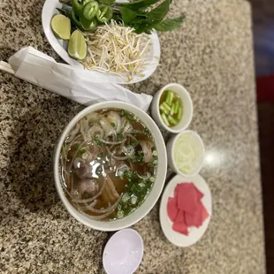 Combo bowl with rare beef on the side.   Picture perfect in my book.    You have to try it for yourself.    10/10 score.