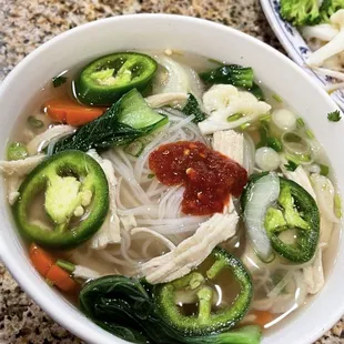 1. Pho Ga Rice Noodle Soup