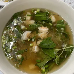 This savory shrimp-rice soup is a light-weight option if one is getting over a sinus like cold.