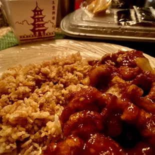 Orange Beef Dinner to go