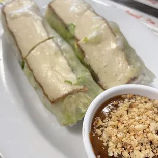 Vegetable Fresh Spring Rolls ) Goi Cuon