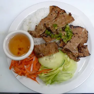 #34 Grilled Pork Over Rice - Com Thit Nuong