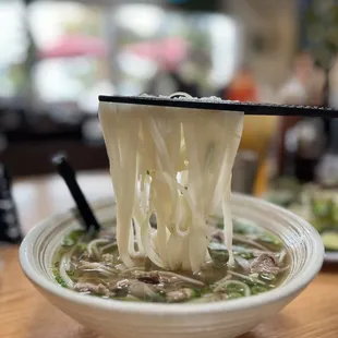 Pho San Jose with banh tuoi (fresh noodles)