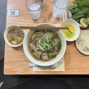 The pho San Jose with beef fat, marrow.