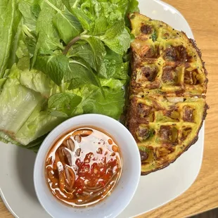 Banh xeo waffle