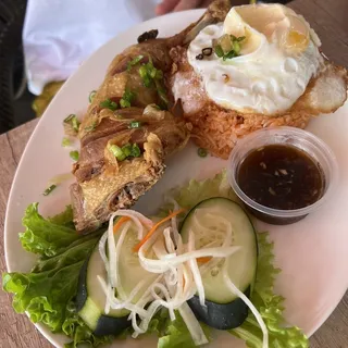 Gà Xối Mỡ / Fried Quarter Chicken