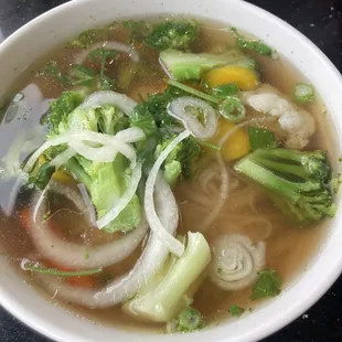 Beef broth Vegetables Pho