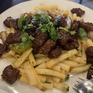Shaken Beef Pasta