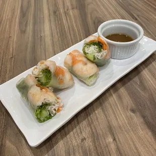 2pc Spring Rolls with Peanut Sauce $4.99