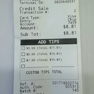 Ridiculous tip suggestion! 34% was the lowest tip suggestion.