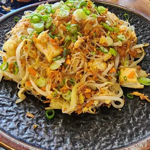 singapore rice/egg noodle with tofu