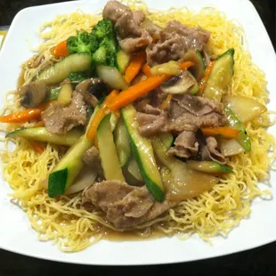 Seafood Egg Noodle Soup
