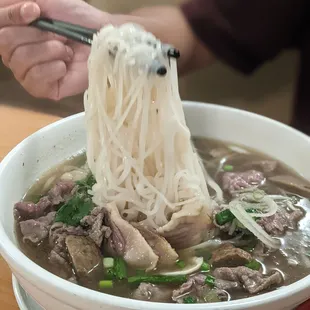 $13.99 (+$3 XL) Pho Beef Noodle Soup
