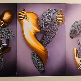 Artwork in the women's bathroom. Whoa.