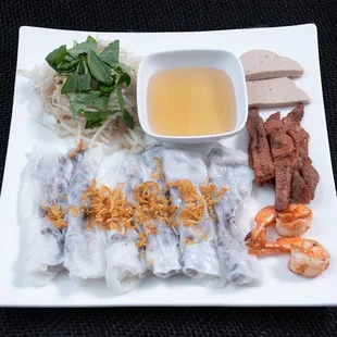 Rice Rolls Special - Grilled Shrimp, Grilled Pork, &amp; Pork Rolls
Bánh Cuốn Đặc Biệt