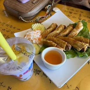 1. Egg Roll  Boba Tea
