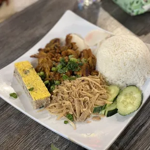 Com Tham Bi Cha Thit Nuong