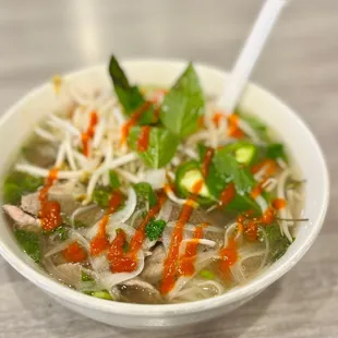 Pho Brisket Rare Steak