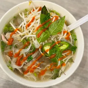 Pho Brisket Rare Steak