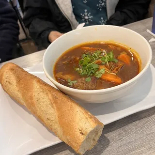 Beef Stew Served With Bread