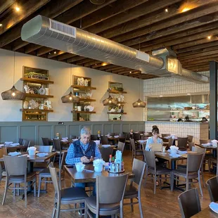 Inside dining area