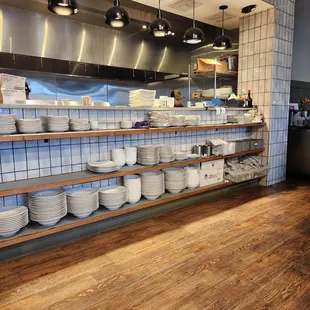 interior, bagels