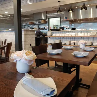 Dining area and kitchen