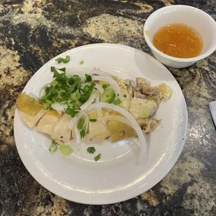 They separate the chicken pieces from the soup