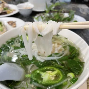 Wide flat rice noodles