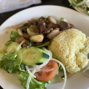 a plate of food