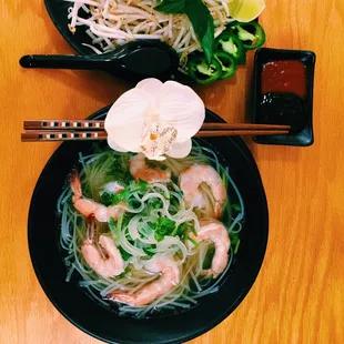 Vegetarian Rice Noodle Soup