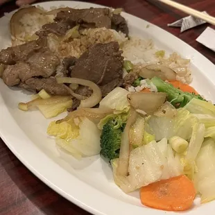 Beef rice and veggies - it was good