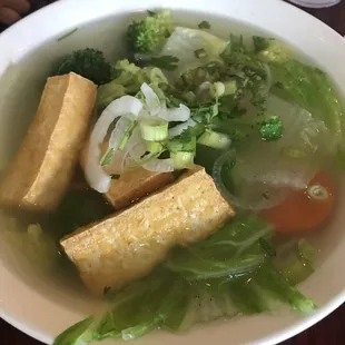 Vegetable tofu pho