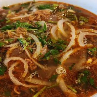 Spicy beef soup