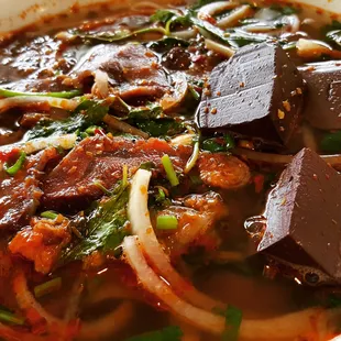 Hue Style Vermicelli – Hot and Spicy Beef Noodle Soup, a famous Soup from the ancient capitol in Central Vietnam