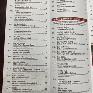 Menu January 2024
