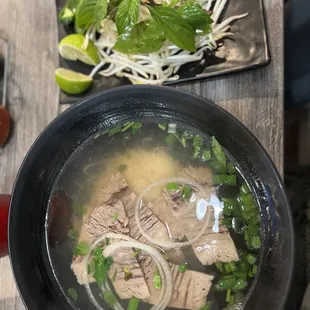 8. Rare Steak and Well Done Brisket Super Pho Bowl