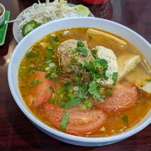 Tomato Crab Based Noodle Soup (Bun Rieu), $14.50 prior to tax