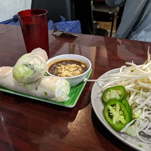 Spring Rolls, $6 prior to tax