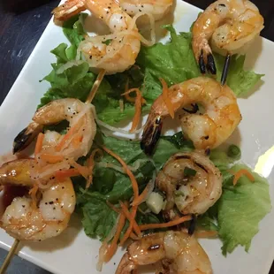 Shrimp skewers